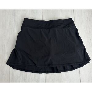 Lululemon Run Pace Setter Skirt Size 4 Tall Black - EUC
